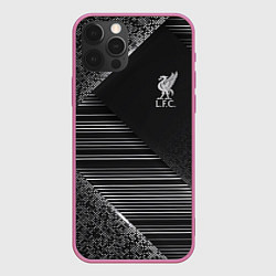 Чехол для iPhone 12 Pro Max Liverpool F C, цвет: 3D-малиновый