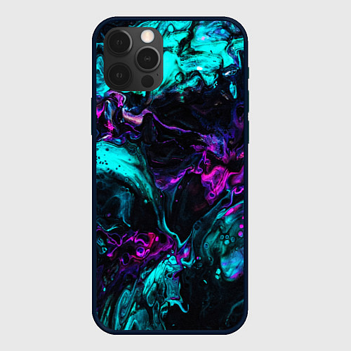 Чехол iPhone 12 Pro Max ABSTRACT / 3D-Черный – фото 1