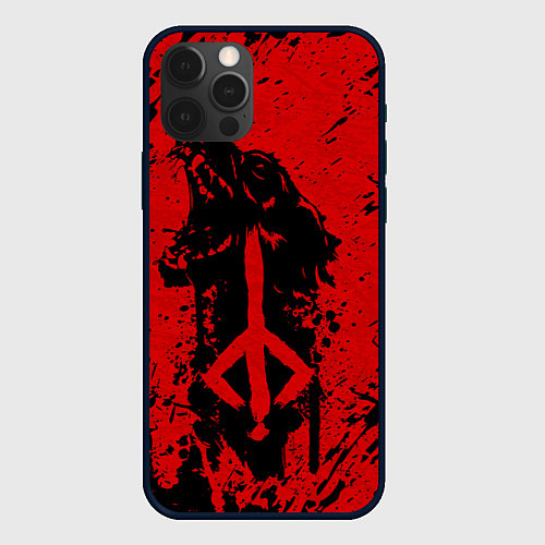 Чехол iPhone 12 Pro Max BLOODBORNE / 3D-Черный – фото 1
