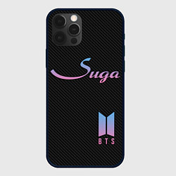 Чехол для iPhone 12 Pro Max BTS Suga, цвет: 3D-черный