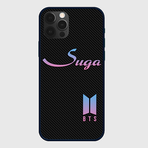 Чехол iPhone 12 Pro Max BTS Suga / 3D-Черный – фото 1