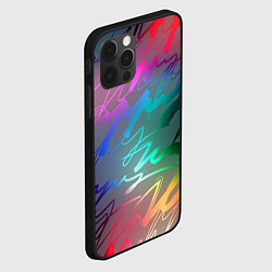 Чехол для iPhone 12 Pro Max Узоры, цвет: 3D-черный — фото 2