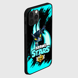 Чехол для iPhone 12 Pro Max Brawl stars mecha crow, цвет: 3D-черный — фото 2