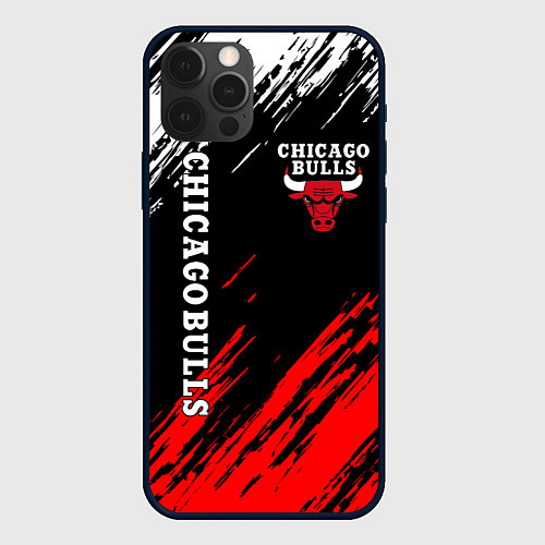 Чехол iPhone 12 Pro Max CHICAGO BULLS / 3D-Черный – фото 1