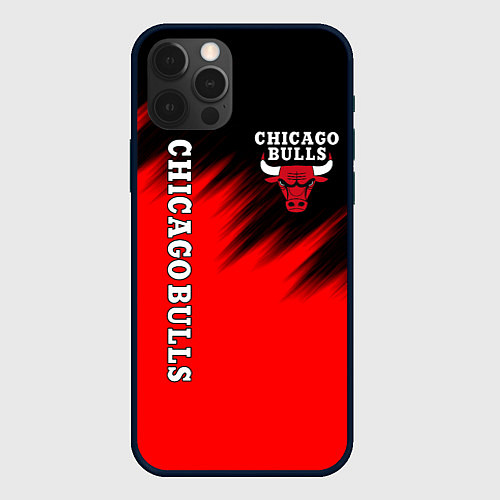 Чехол iPhone 12 Pro Max CHICAGO BULLS / 3D-Черный – фото 1