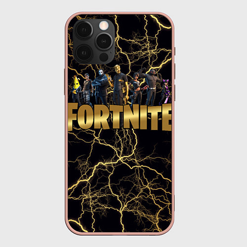 Чехол iPhone 12 Pro Max Fortnite Chapter 2 / 3D-Светло-розовый – фото 1