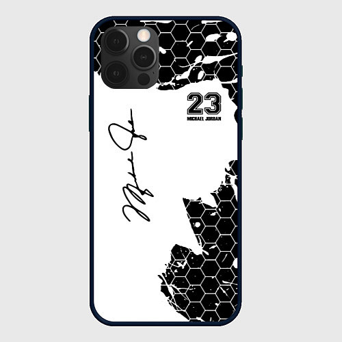 Чехол iPhone 12 Pro Max Michael Jordan 23 / 3D-Черный – фото 1