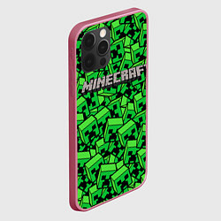 Чехол для iPhone 12 Pro Max MINERCRAFT, цвет: 3D-малиновый — фото 2