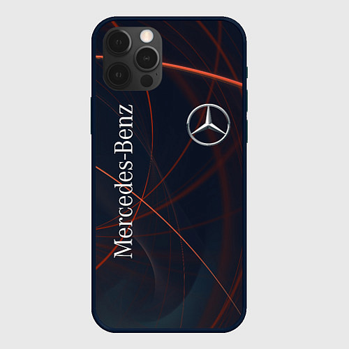 Чехол iPhone 12 Pro Max MERCEDES-BENZ / 3D-Черный – фото 1