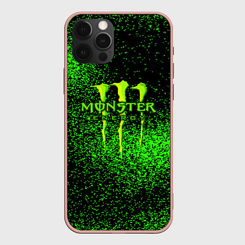 Чехол iPhone 12 Pro Max MONSTER ENERGY / 3D-Светло-розовый – фото 1