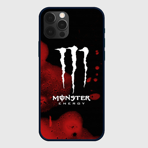 Чехол iPhone 12 Pro Max MONSTER ENERGY / 3D-Черный – фото 1