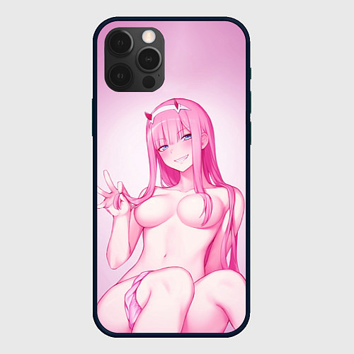 Чехол iPhone 12 Pro Max DARLING IN THE FRANXX / 3D-Черный – фото 1