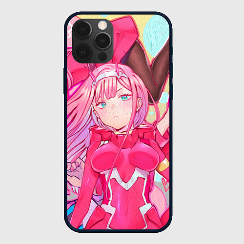 Чехол iPhone 12 Pro Max DARLING IN THE FRANXX / 3D-Черный – фото 1