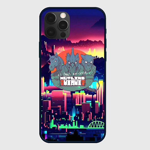 Чехол iPhone 12 Pro Max HOTLINE MIAMI / 3D-Черный – фото 1