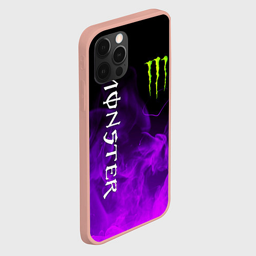Чехол iPhone 12 Pro Max MONSTER ENERGY / 3D-Светло-розовый – фото 2