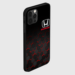 Чехол для iPhone 12 Pro Max HONDA, цвет: 3D-черный — фото 2