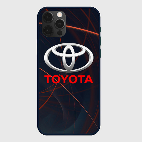 Чехол iPhone 12 Pro Max TOYOTA / 3D-Черный – фото 1