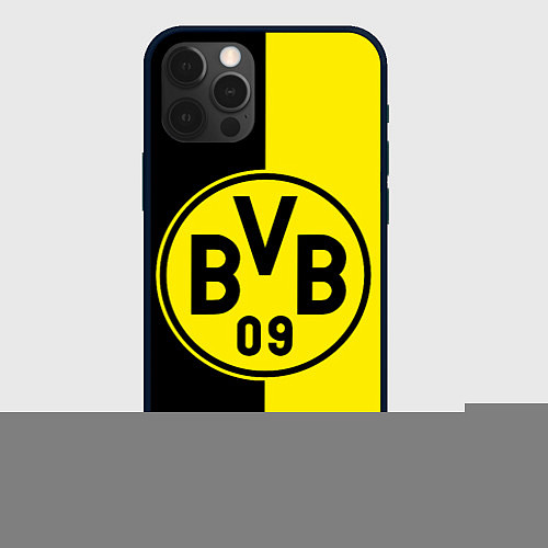 Чехол iPhone 12 Pro Max BORUSSIA / 3D-Черный – фото 1