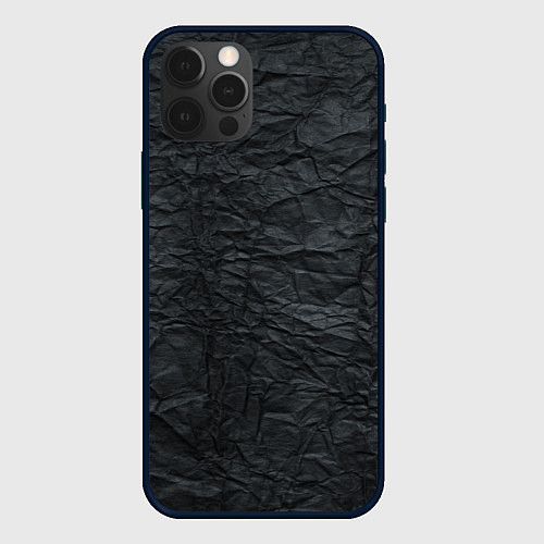 Чехол iPhone 12 Pro Max Черная Бумага / 3D-Черный – фото 1
