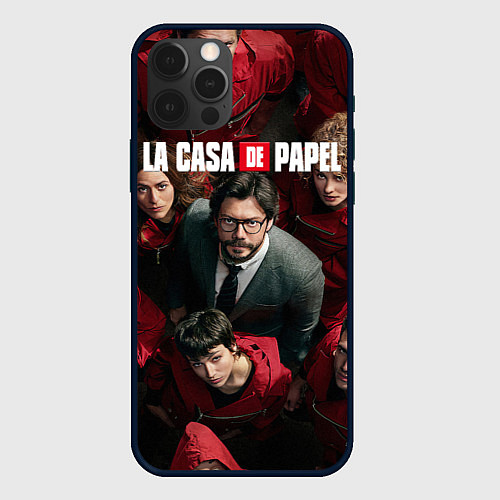 Чехол iPhone 12 Pro Max La Casa de Papel Z / 3D-Черный – фото 1