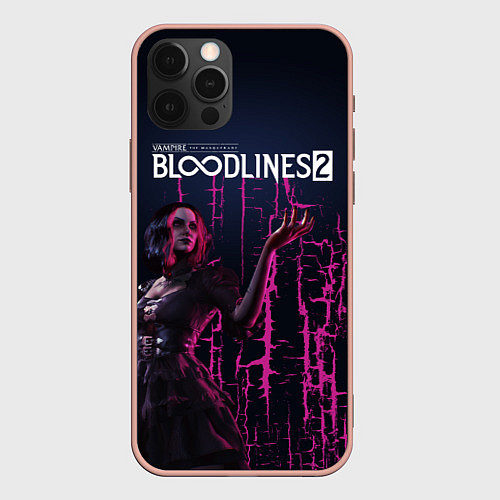 Чехол iPhone 12 Pro Max Bloodlines 2 / 3D-Светло-розовый – фото 1