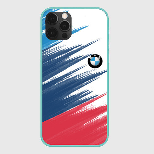 Чехол iPhone 12 Pro Max BMW / 3D-Мятный – фото 1