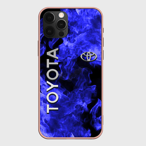 Чехол iPhone 12 Pro Max TOYOTA / 3D-Светло-розовый – фото 1