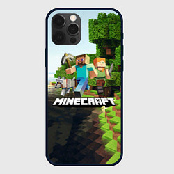 Чехол для iPhone 12 Pro Max Minecraft, цвет: 3D-черный