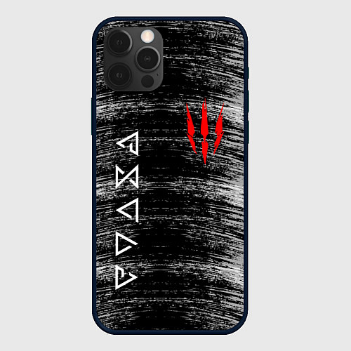 Чехол iPhone 12 Pro Max THE WITCHER / 3D-Черный – фото 1