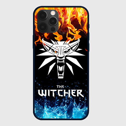 Чехол iPhone 12 Pro Max The Witcher / 3D-Черный – фото 1