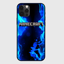 Чехол для iPhone 12 Pro Max MINECRAFT, цвет: 3D-черный