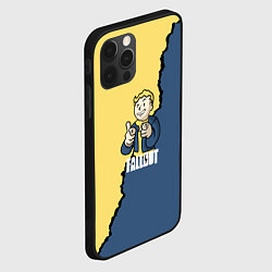 Чехол для iPhone 12 Pro Max Fallout logo boy, цвет: 3D-черный — фото 2