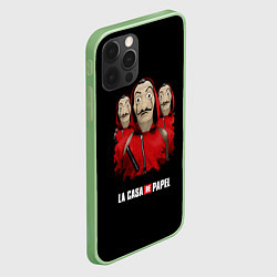 Чехол для iPhone 12 Pro Max БУМАЖНЫЙ ДОМ, цвет: 3D-салатовый — фото 2