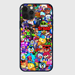 Чехол iPhone 12 Pro Max BRAWL STARS ВСЕ ПЕРСОНАЖИ