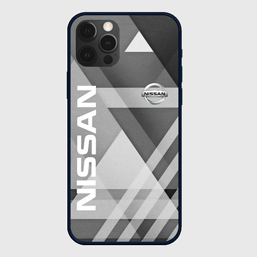Чехол iPhone 12 Pro Max NISSAN / 3D-Черный – фото 1