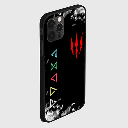 Чехол iPhone 12 Pro Max THE WITCHER / 3D-Черный – фото 2