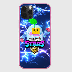Чехол для iPhone 12 Pro Max BRAWL STARS СПРАУТ, цвет: 3D-малиновый