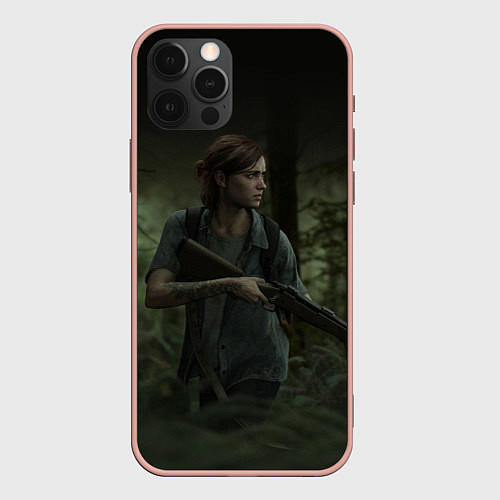 Чехол iPhone 12 Pro Max THE LAST OF US 2 ЭЛЛИ / 3D-Светло-розовый – фото 1