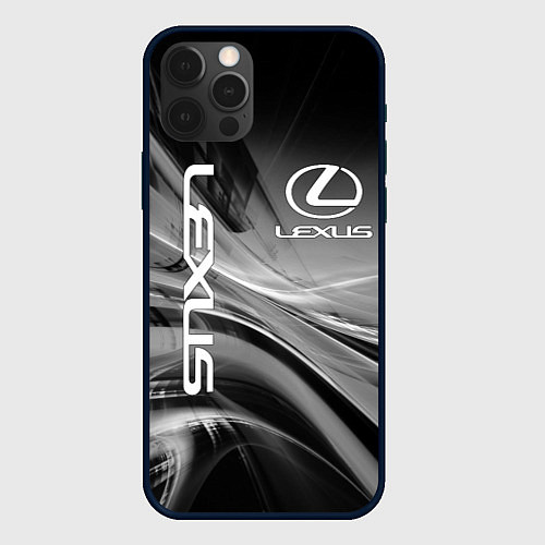 Чехол iPhone 12 Pro Max LEXUS / 3D-Черный – фото 1