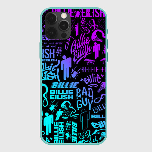 Чехол iPhone 12 Pro Max BILLIE EILISH БИЛЛИ АЙЛИШ / 3D-Мятный – фото 1