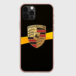 Чехол для iPhone 12 Pro Max PORSCHE, цвет: 3D-светло-розовый