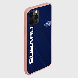 Чехол для iPhone 12 Pro Max SUBARU, цвет: 3D-светло-розовый — фото 2