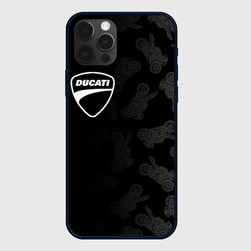 Чехол iPhone 12 Pro Max DUCATI 1 / 3D-Черный – фото 1