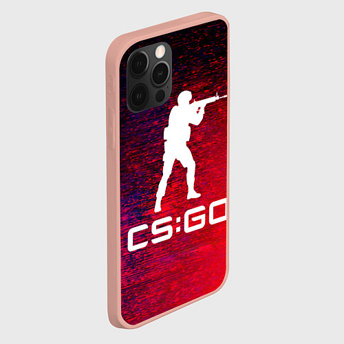 Чехол iPhone 12 Pro Max CS GO КС ГО / 3D-Светло-розовый – фото 2