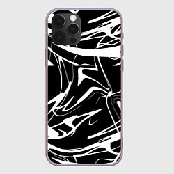 Чехол для iPhone 12 Pro Max АБСТРАКЦИЯ, цвет: 3D-серый