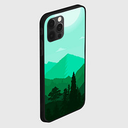 Чехол для iPhone 12 Pro Max Горы пейзаж дикая природа, цвет: 3D-черный — фото 2