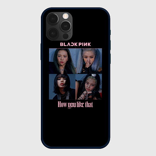 Чехол iPhone 12 Pro Max BLACKPINK / 3D-Черный – фото 1