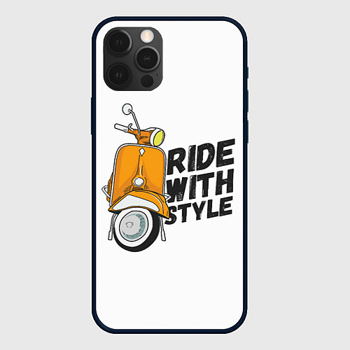 Чехол iPhone 12 Pro Max RIDE WITH STYLE Z / 3D-Черный – фото 1