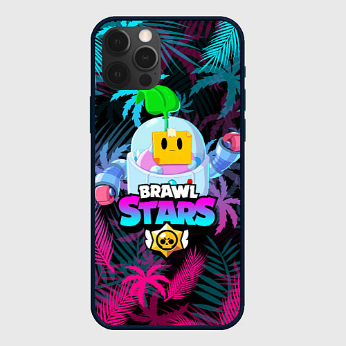 Чехол iPhone 12 Pro Max BRAWL STARS SPROUT СПРАУТ / 3D-Черный – фото 1