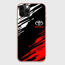 Чехол для iPhone 12 Pro Max TOYOTA, цвет: 3D-светло-розовый